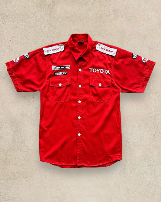 Vintage Toyota Racing Button Shirt - M