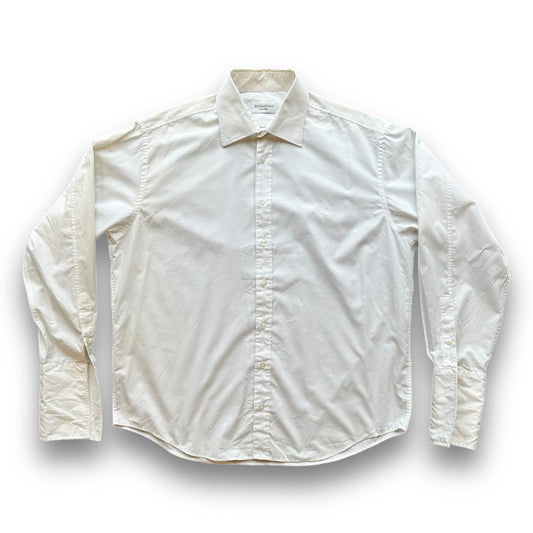 Vintage White YSL Button Shirt - XL