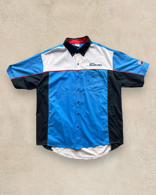 Vintage Team Suzuki Racing Button Shirt - XL