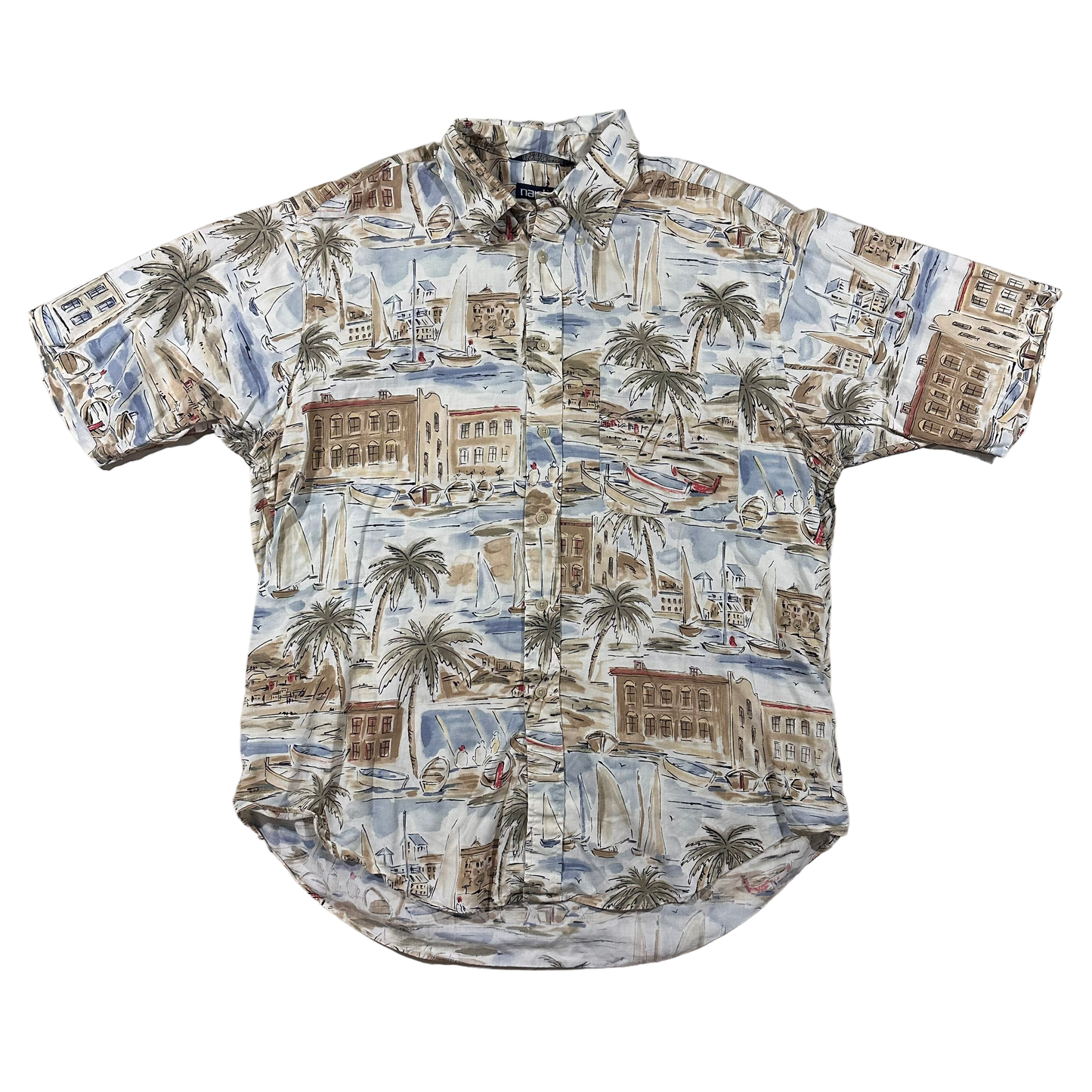 (XL) 90s Vintage Nautica Button-Up Shirt