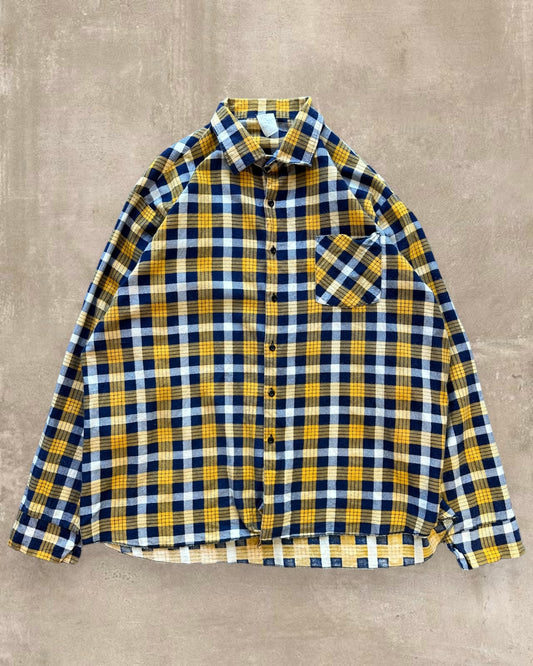 90s Plaid Button Up Shirt - XXL