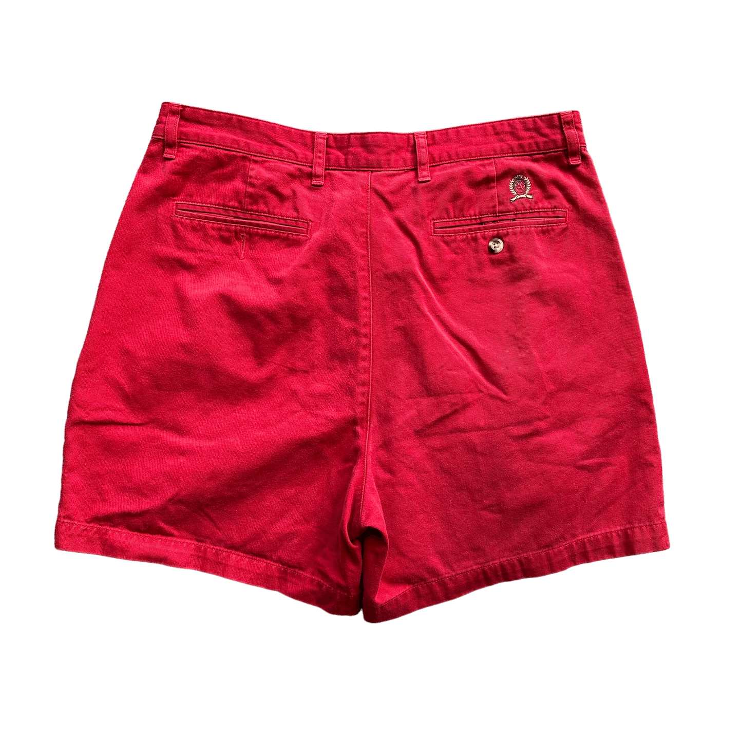 (36) 90s Vintage Red Tommy Hilfiger Shorts