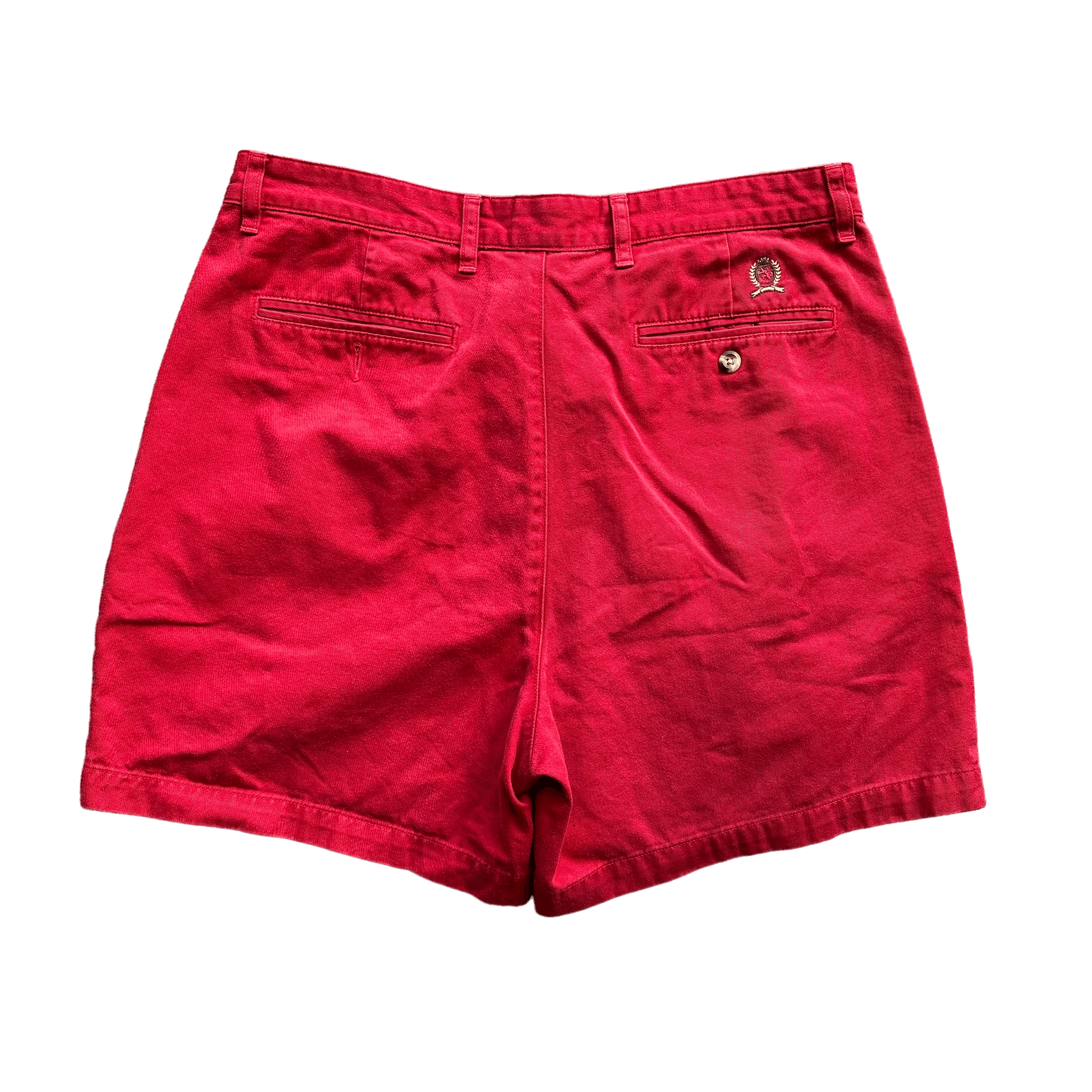 (36) 90s Vintage Red Tommy Hilfiger Shorts