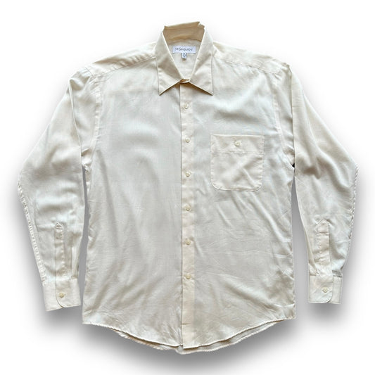 Vintage Cream YSL Button Shirt - L