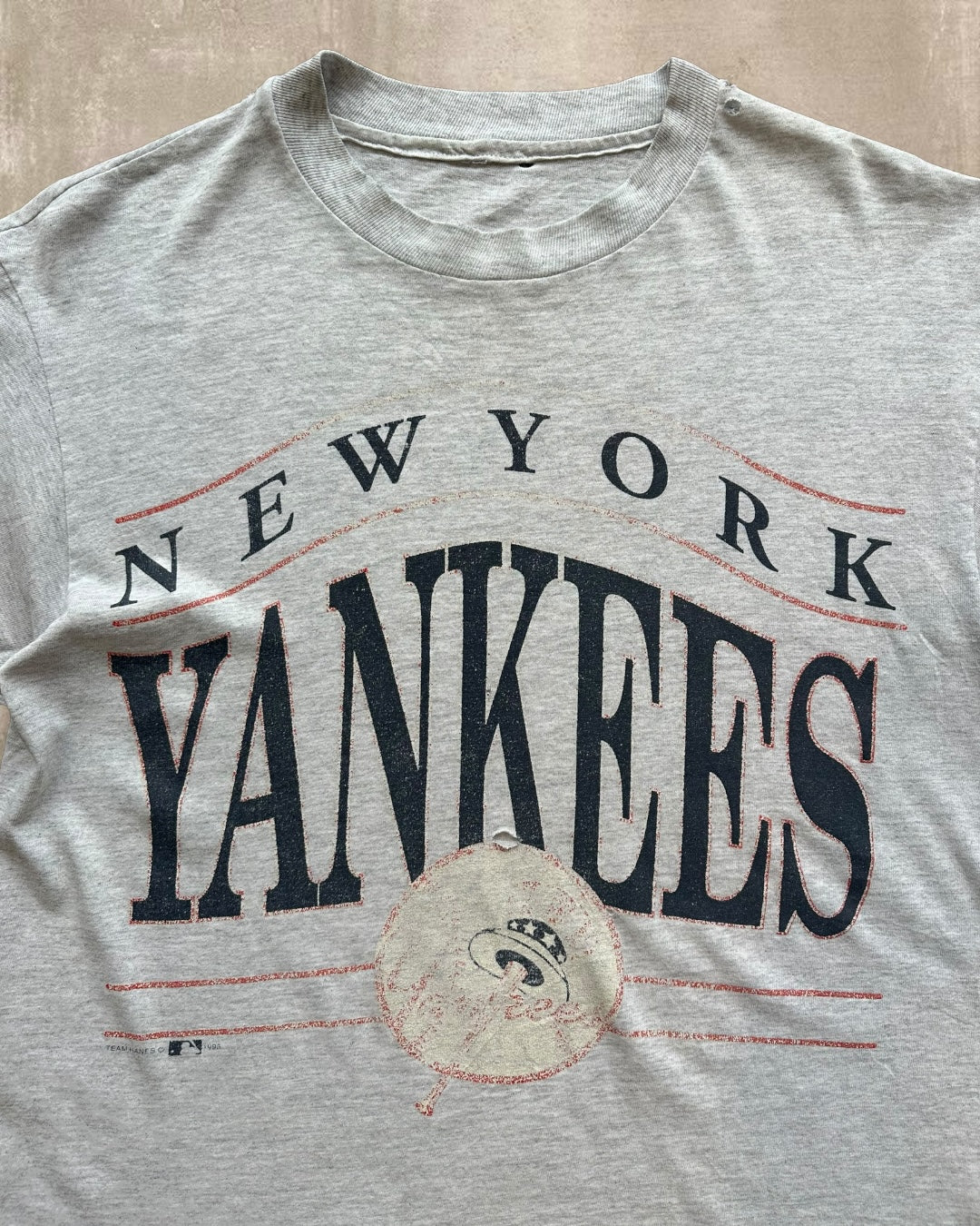 90s Distressed New York T-Shirt - L