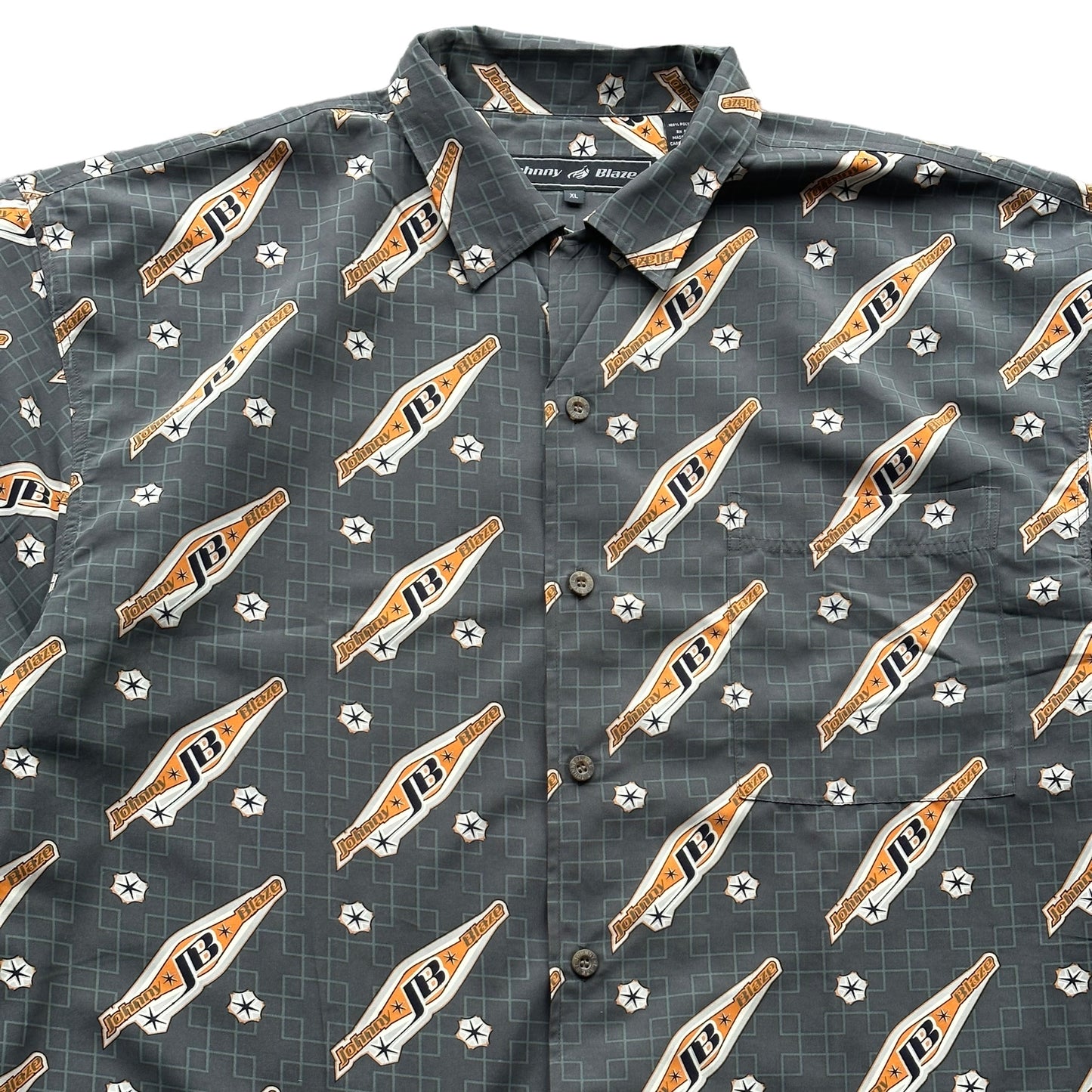 (XL) 00s Johnny Blaze Button-Up Shirt